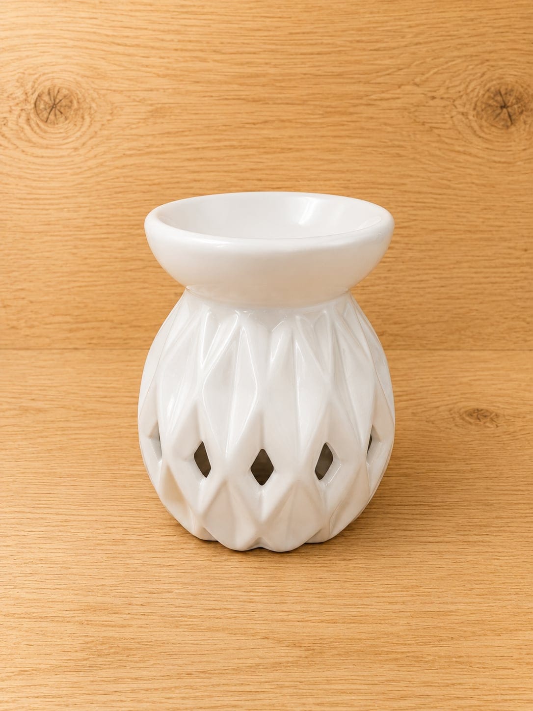 Géométrique Style Origami (Blanc)